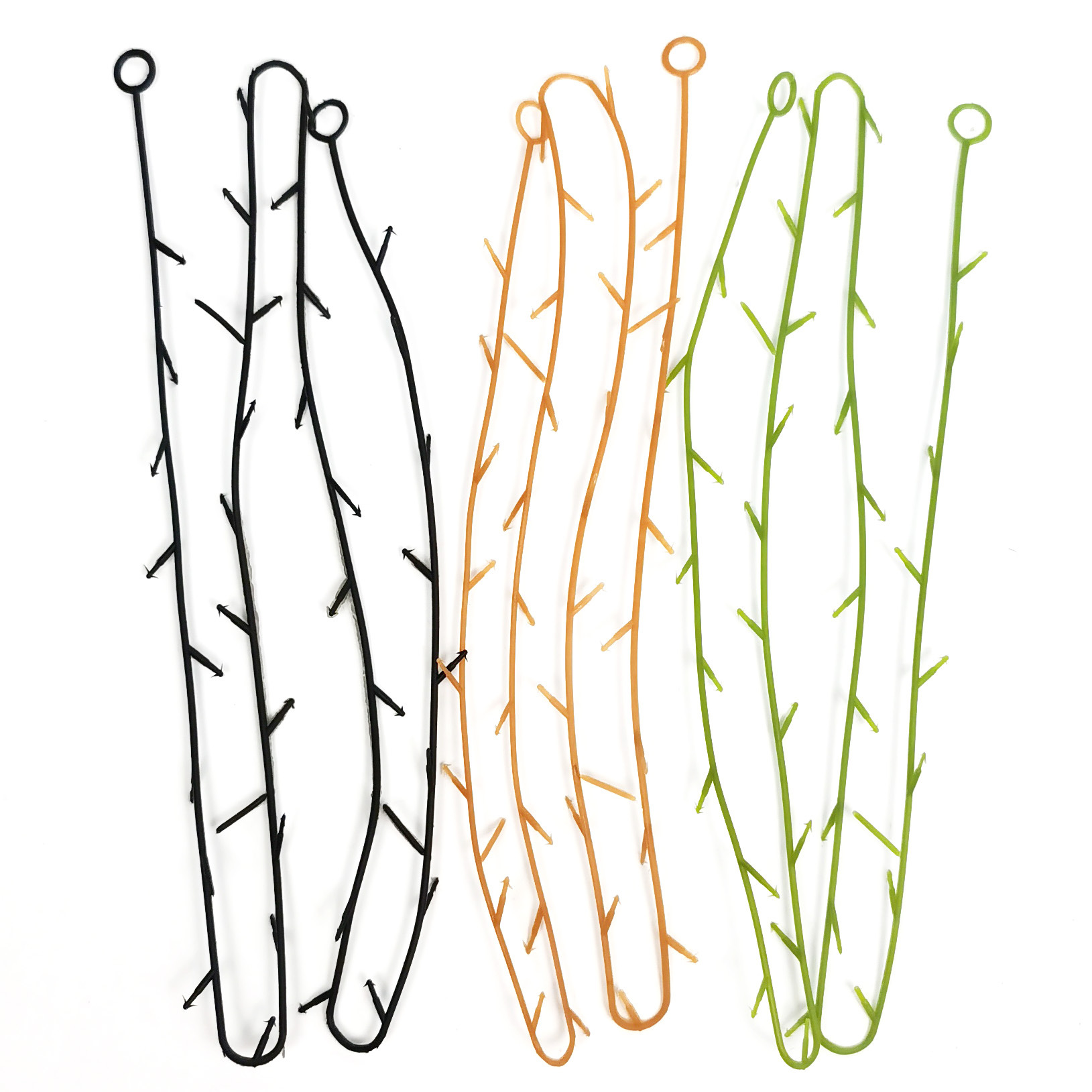 仿真藤条壁挂装饰配件36头1.75米枫叶藤条DIY植物花藤挂件日用百货整理用品衣钩挂钩