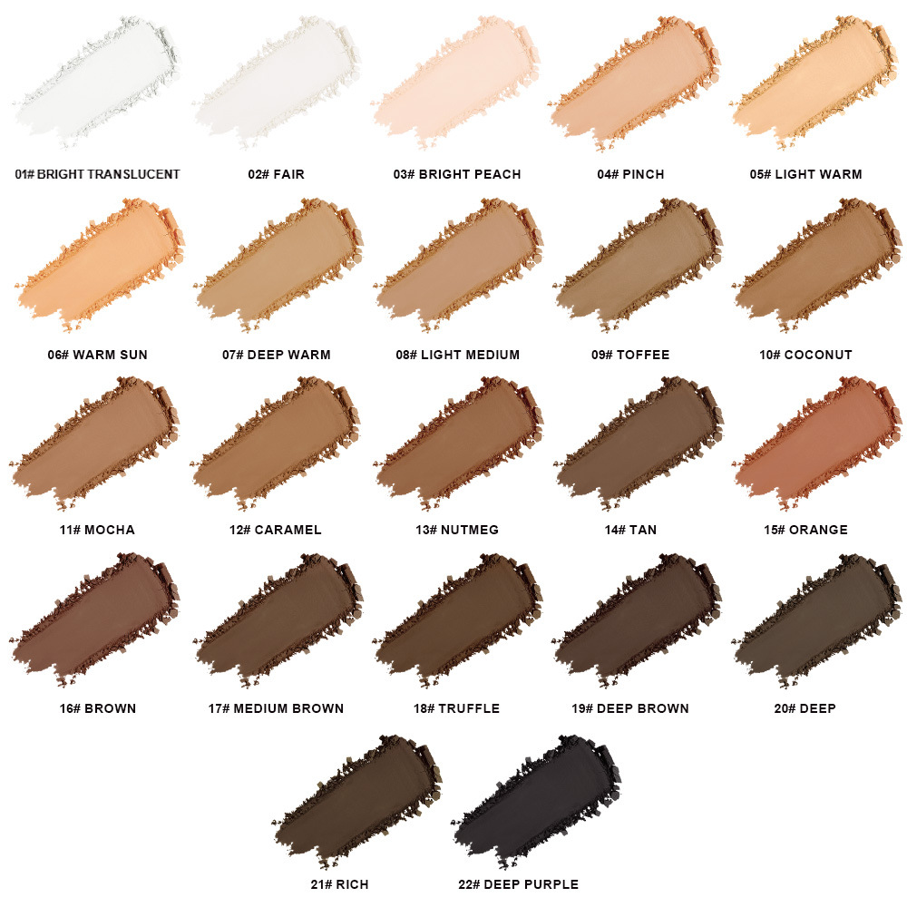 Pequeño lote personalizado OEMODM gran capacidad personalizado retoque compacto control de aceite de larga duración polvo no atascado impermeable a prueba de sudor gran maquillaje corrector sensación de maquillaje natural - 4
