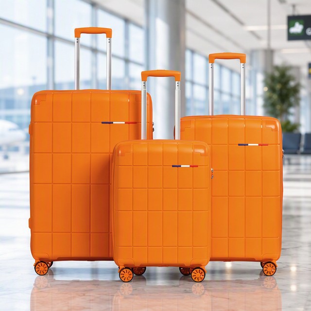 Ultra-light 20-inch carry-on suitcase, pp material children's suitcase, swivel wheel password luggage, leather goods travel case