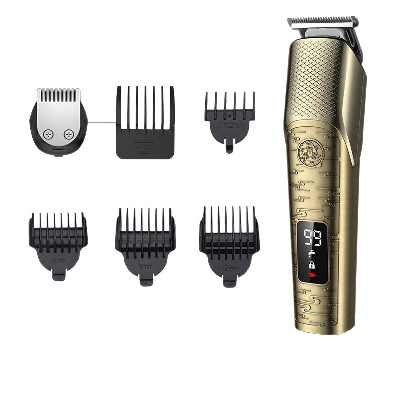 理发器/电动剃须刀/跨境/理发店/电推子剃头器白底实物图