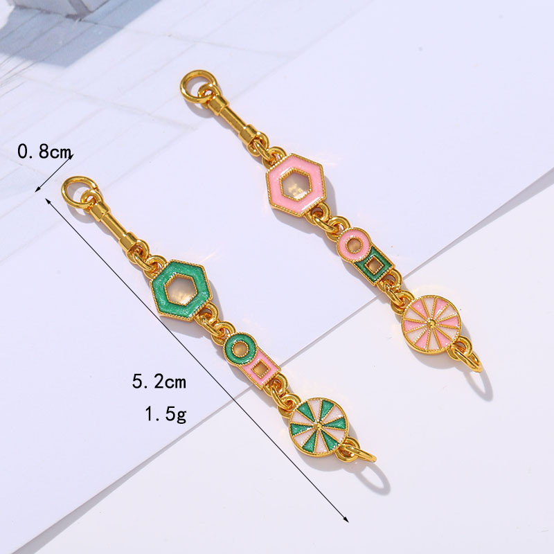 diy handcrafted semi-finished products of gold-plated extended chain bracelets, necklaces and pendants in a light luxury style Application Scenario
