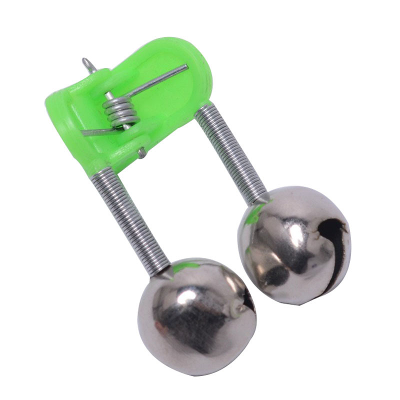 Manufacturer's fishing bell alarm, sea rod small bell, plastic clip, double-sound fishing gear accessories, metal handicrafts, outdoor fishing supplies, DaHai clip, bell Item Picture