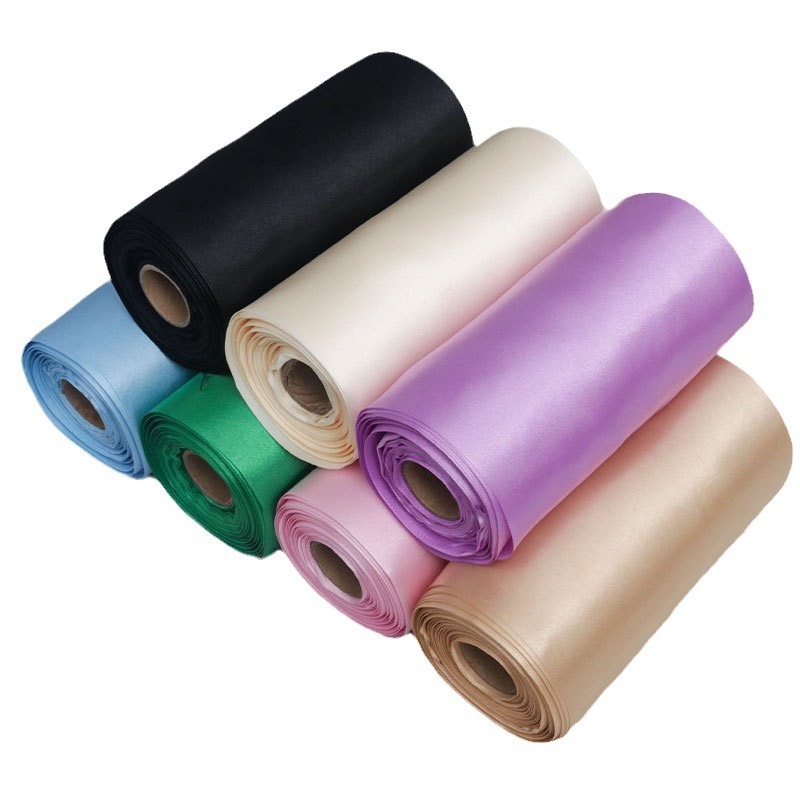 15cm multi-color ribbon wedding chair back decoration ribbon gift packaging ribbon bow textile fabric Item Picture