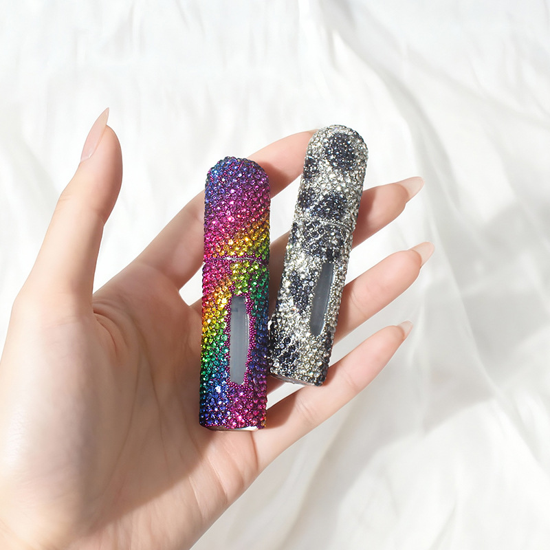 Cross-border diamond-encrusted 5ml perfume, bottle-filled mini spray, travel small empty bottle, jewelry bracelet accessory