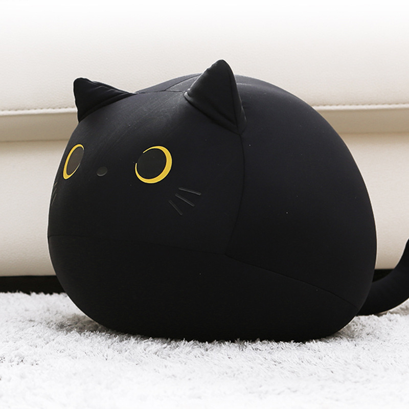 Best-selling black and white cat throw pillows, children's toy cushions, non-shedding foam particle-filled throw pillows and quilts in Japan and South Korea Application Scenario