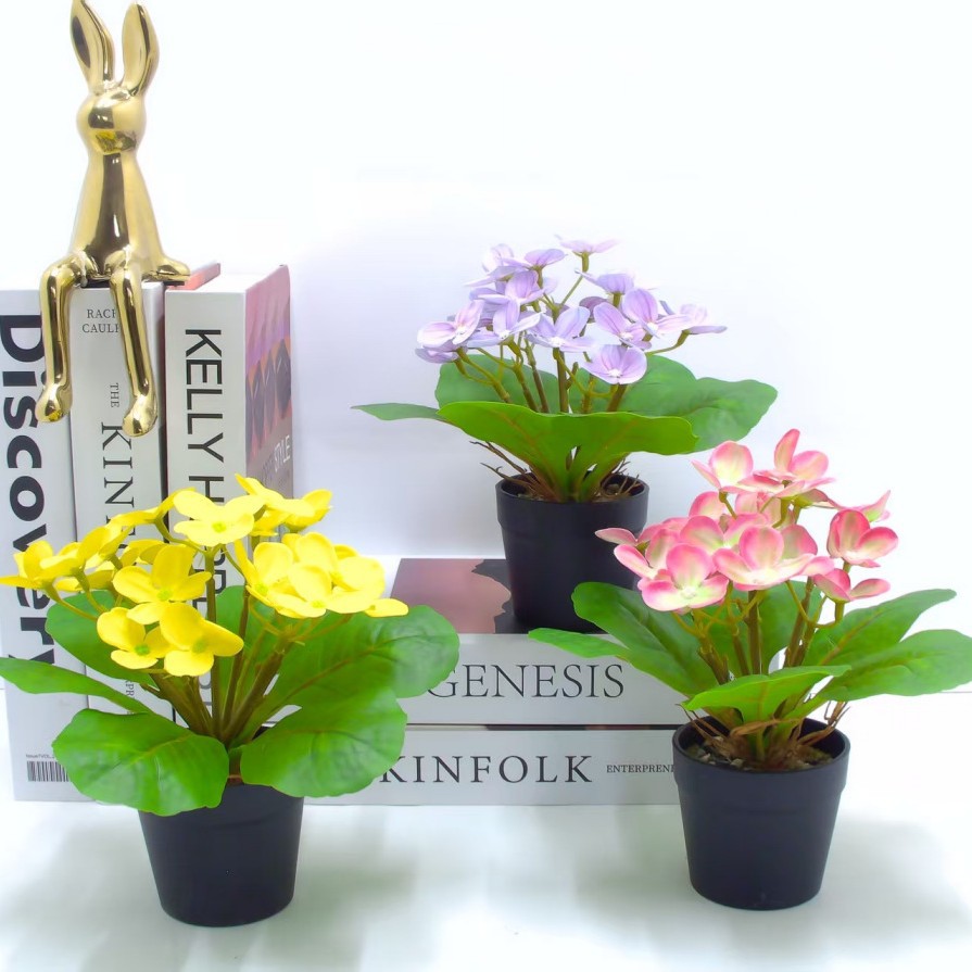 Simulated flower bouquets, ten-headed lilies, perfume lilies, little tiger lilies, living room decoration, artificial flowers, silk flowers, plastic flowers, pet garden potted plants Item Picture