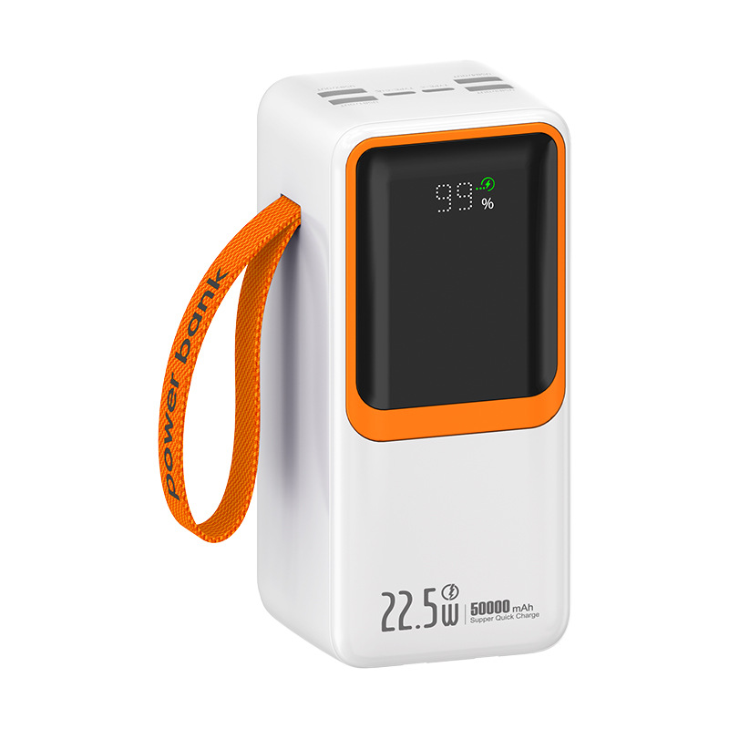 3C-certified 50,000 mah digital display power bank, super fast charging with built-in cable, large capacity power bank, digital computer and mobile phone accessories Item Picture