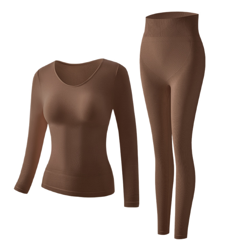 Live broadcast of autumn and winter thermal underwear, women's long-sleeved shirts and long pants sets, slimming base garments, long Johns, long Johns, facial makeup, contouring and skin care Item Picture