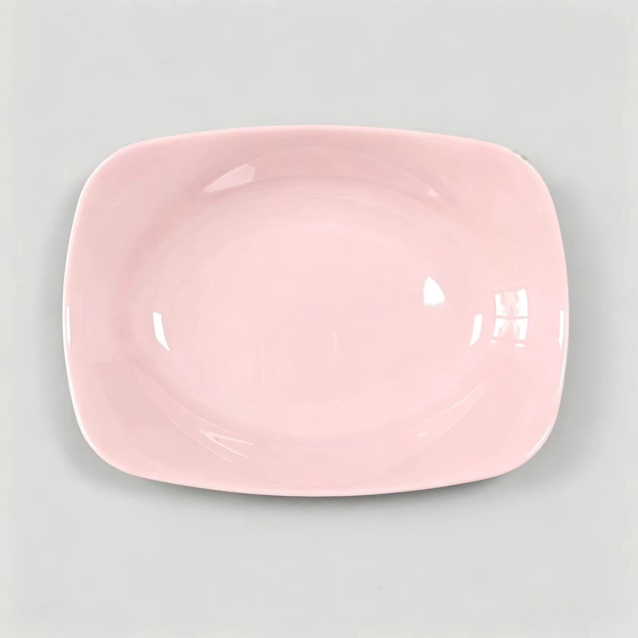 Melamine single-color square plates, commercial imitation porcelain cooking, barbecue, soup plates, restaurant tableware details Picture