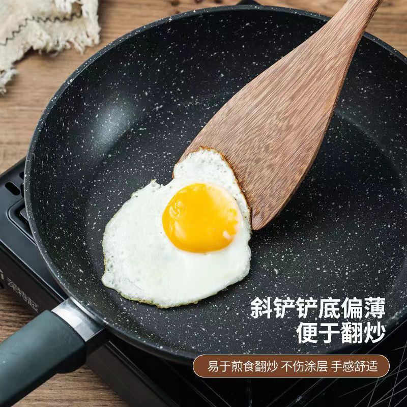 Wholesale chicken wing wooden spatulas, soup spoons, cooking spatulas, kitchen household sets, non-stick pans, cooking spoons, rice spatulas, strainers, multi-functional kitchenware Specification drawing