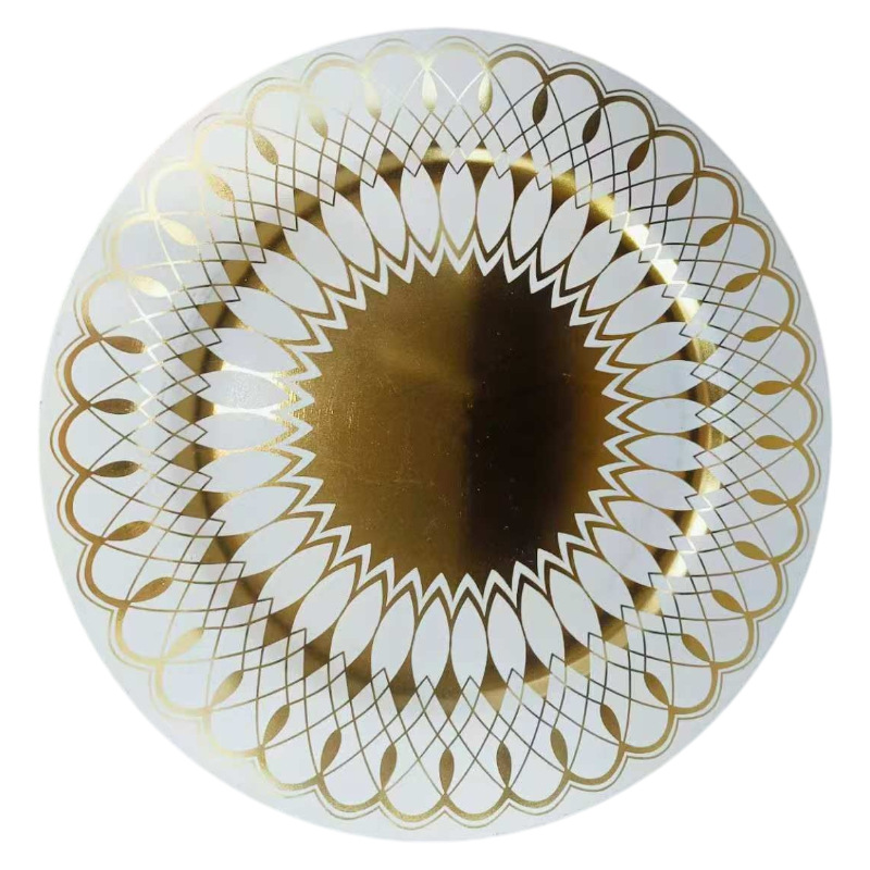 Cross-border customized melamine ceramic PP commercial tableware for trade and industry manufacturers, shallow plates for hotels and restaurants, and plastic dinner plates Specification image