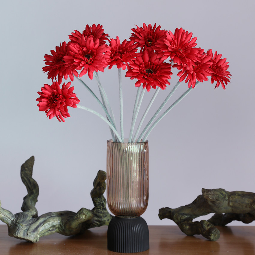 Artificial flowers, silk flowers, gerbera daisies, African daisies, decorative ornaments, home gardening, pet scene arrangement, artificial flowers, annual and biennial flowers Specification image