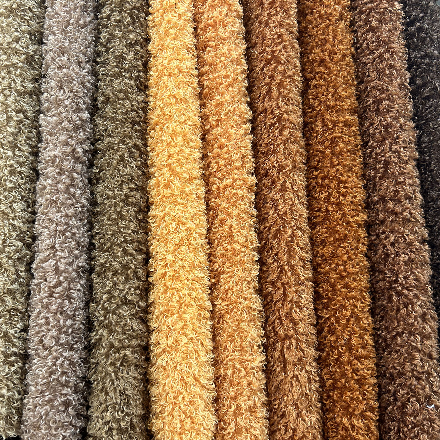 Teddy long roll velvet fabric 700g animal hair bristle clothing accessories Throw pillows, shoes and hats home textiles natural textile raw materials Application Scenario