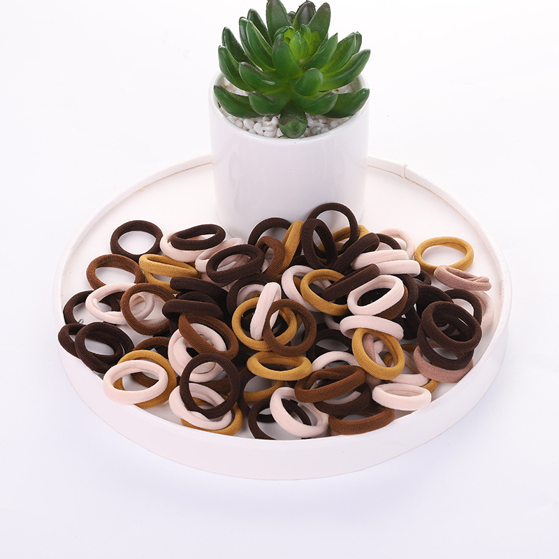 Factory wholesale cross-border hair ties, women's towel loops, seamless hair ties, no hair damage, no breakage, popular rubber bands, rubber and plastic natural rubber bands details Picture