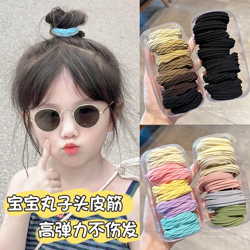 2025 New women's high-toughness hair band, elastic and durable without damaging hair, hair tie, rubber band, hair tie, hair accessory and hair accessory Specification image