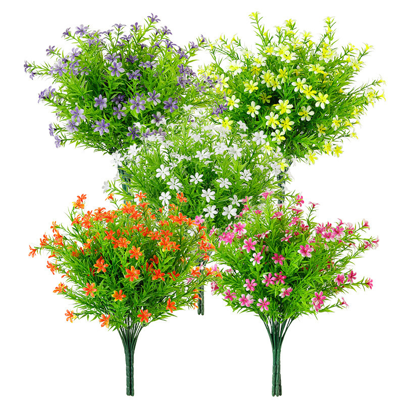 SheinTEMU热卖仿真花束绿植假花装饰塑料人造玫瑰批发办公文化园艺摆件