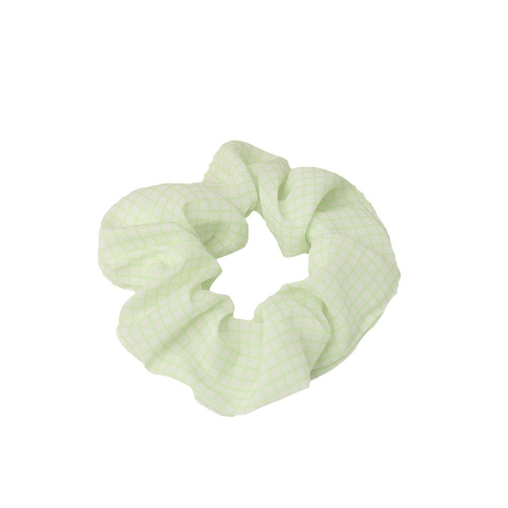 Forest style college style fabric checkered hair band, popular bun hair rope, ponytail tie, large intestine circle hair rope wholesale accessories, hair accessories and headwear Item Picture