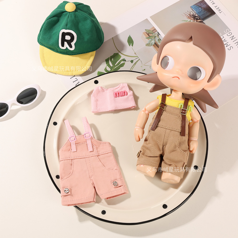 zsiga baby dress Overalls Set, Gazi Sister Baby Dress Doll Doll, Trendy Blind Box, Fashionable diy hat dressing up Specification image