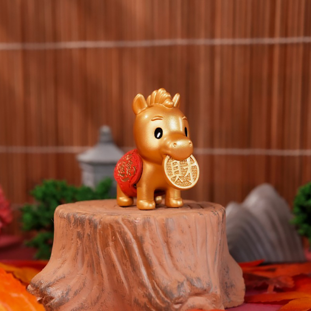 镇澜宫2026年马年新款运富马金属摆件运财马摆件木马摇马玩具详情图3