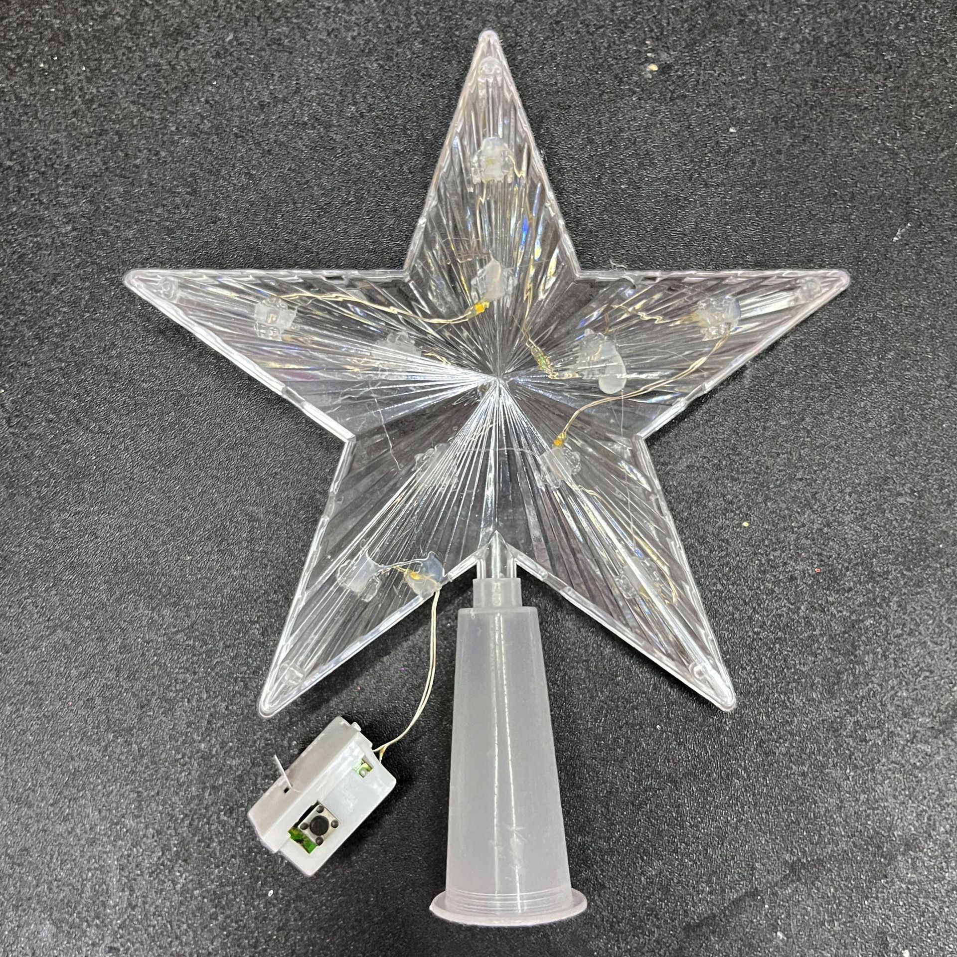 New Christmas illuminated five-pointed star tree top decoration transparent light creative wishing bottle gift, cross-border gift supplies Application Scenario