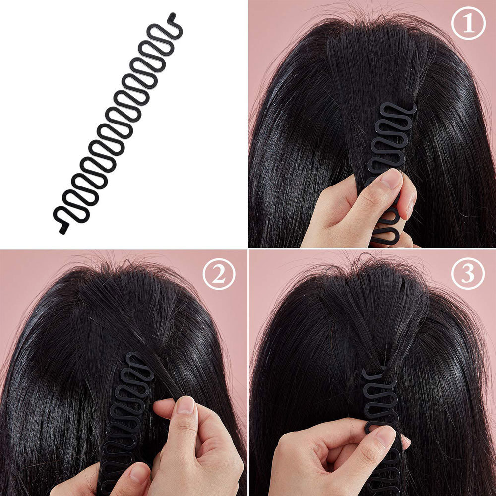 Amazon braiding tool, a must-have for updo, fishbone braid accessory, styling tool, braided hair, long hair curl, and beauty tool Specification image