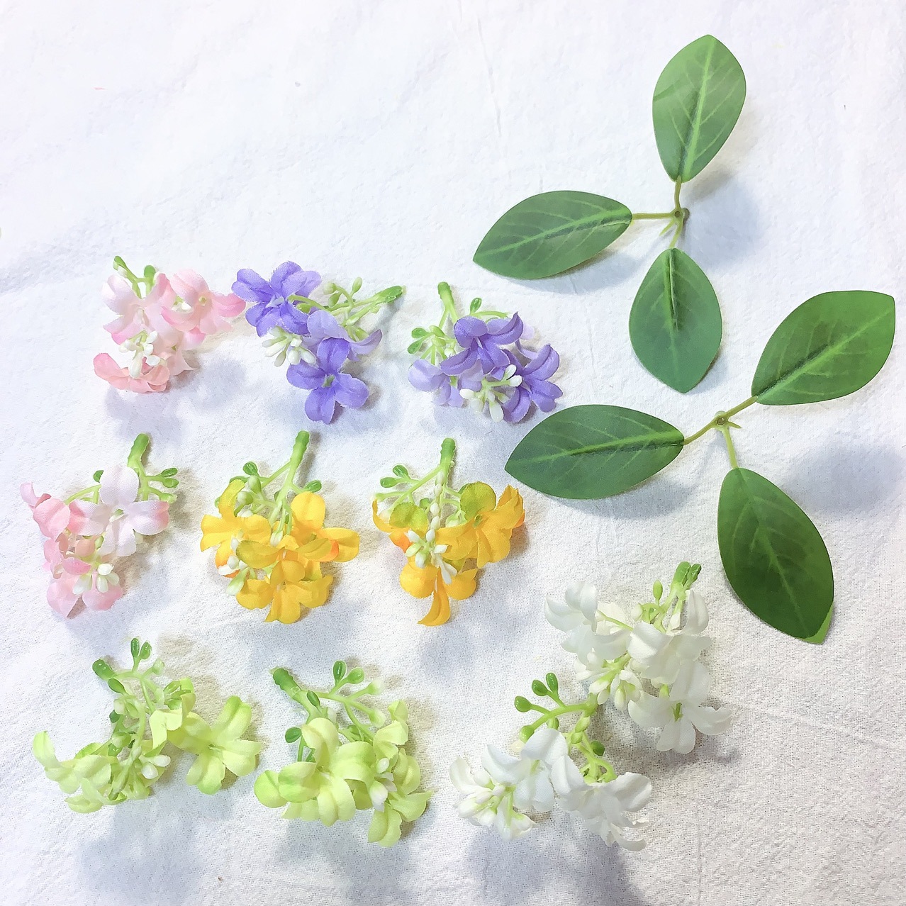 九里香仿真花桂花花头园林造景DIY丁香花绢布头饰配件厂家直供办公文化仿真枝叶树