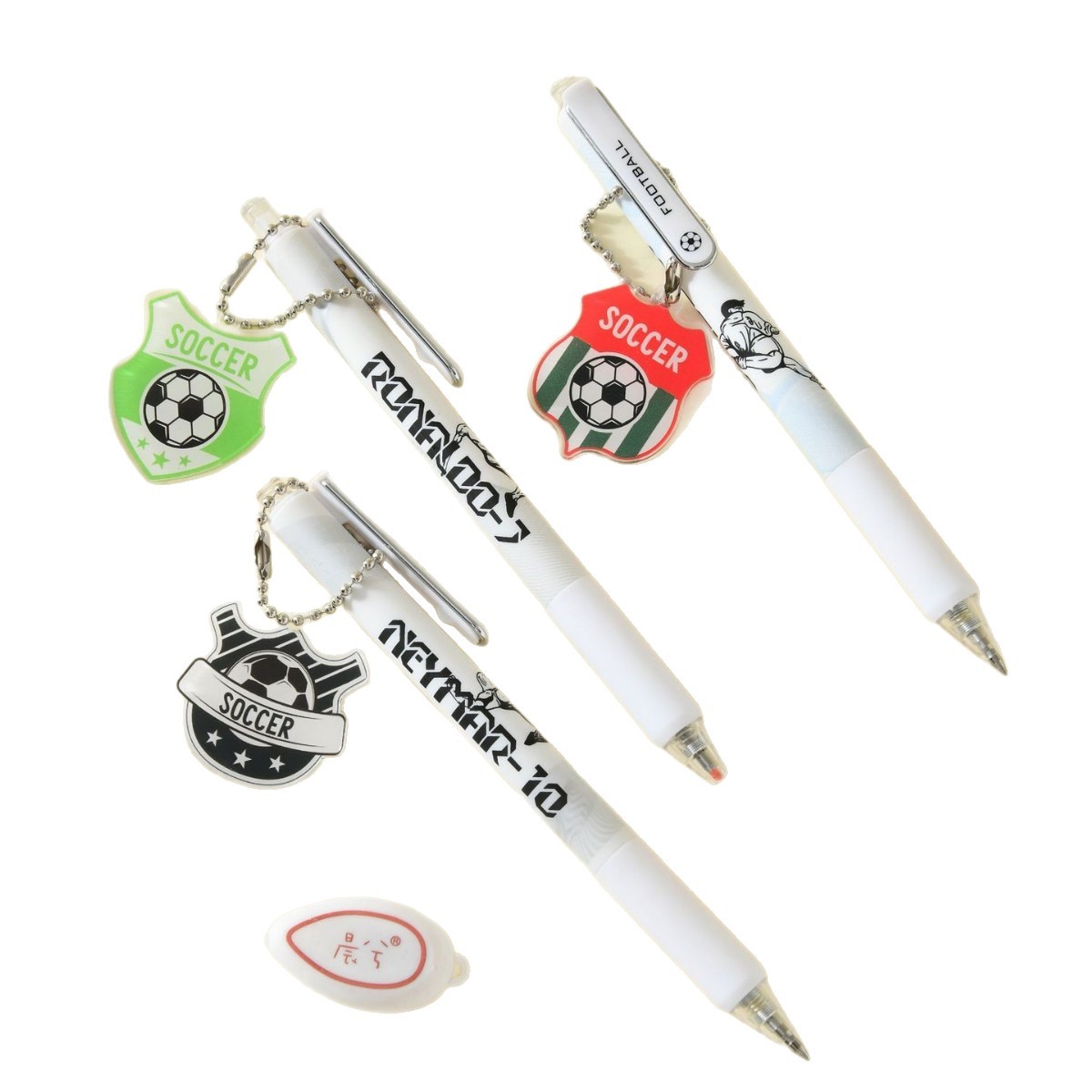 New football-press invisible pen light, neutral pen, ultraviolet marking, note-taking pen 18-piece set Item Picture
