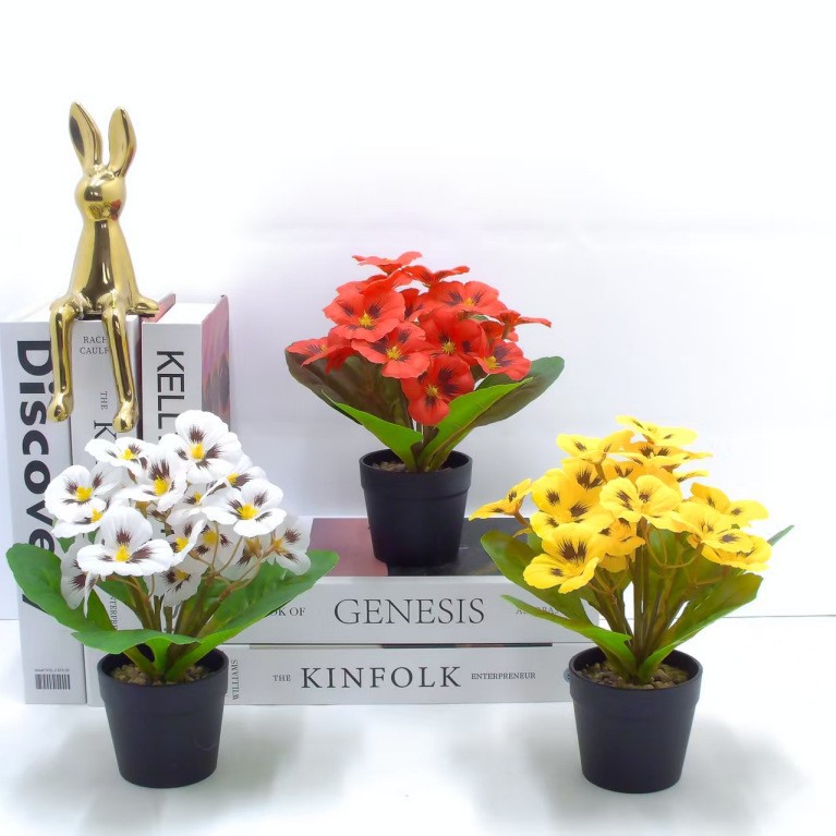 Simulated flower bouquets, ten-headed lilies, perfume lilies, little tiger lilies, living room decoration, artificial flowers, silk flowers, plastic flowers, pet garden potted plants Specification image