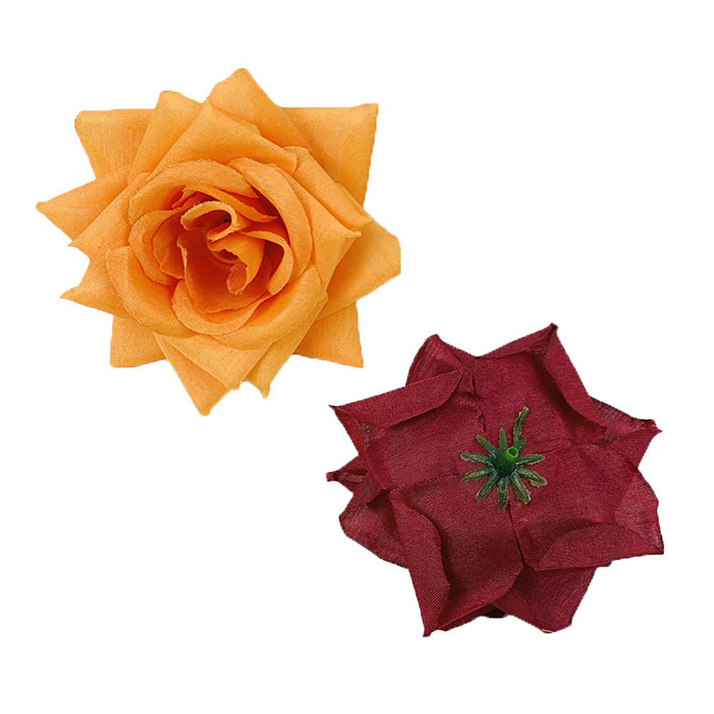 Wholesale of artificial corner rose flowers, 8cm wrist flower wall arrangement, decorative artificial flowers, gardening accessories, office and cultural supplies Item Picture