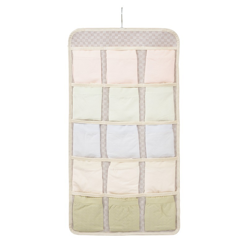 Wall-mounted storage bag, a household bra and sock organizing wonder, dust-proof storage bag, home and dormitory storage box Item Picture