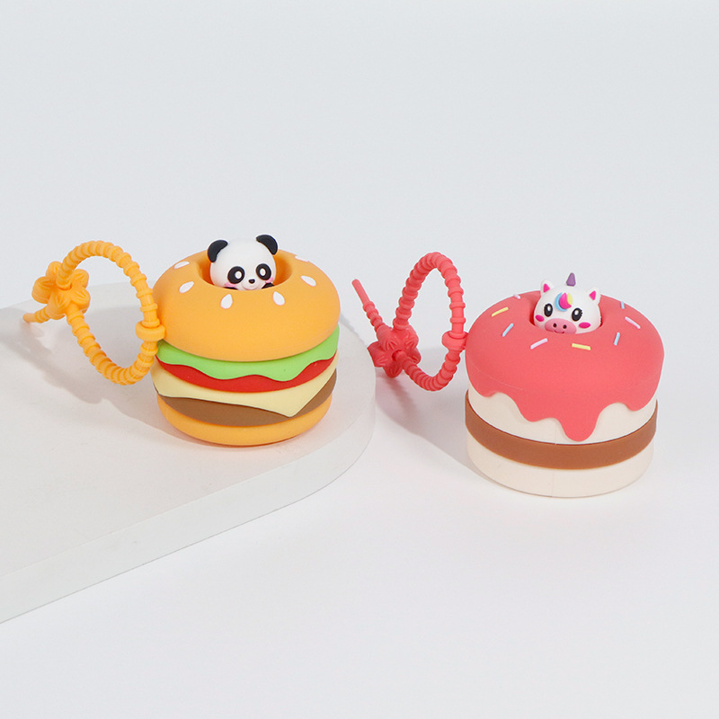 Cartoon animal silicone kneading fun food-grade children's stress-relieving toys, bags, pendants, keychains, new and unique toys Application Scenario