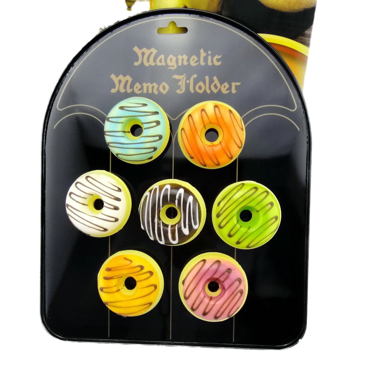 Small doughnut model fridge magnets, creative home decorations, soft and elastic, pinchable, novel supply, commercial doughnut machines, waffle ovens, food and beverage processing equipment Item Picture