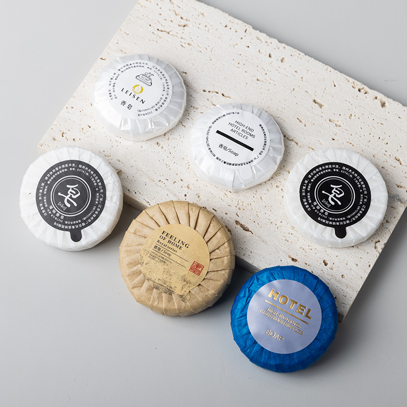 Wholesale of disposable soap for hotels, guesthouses and homestays, and hand-made soap for foreign trade with LOGO printing Application Scenario