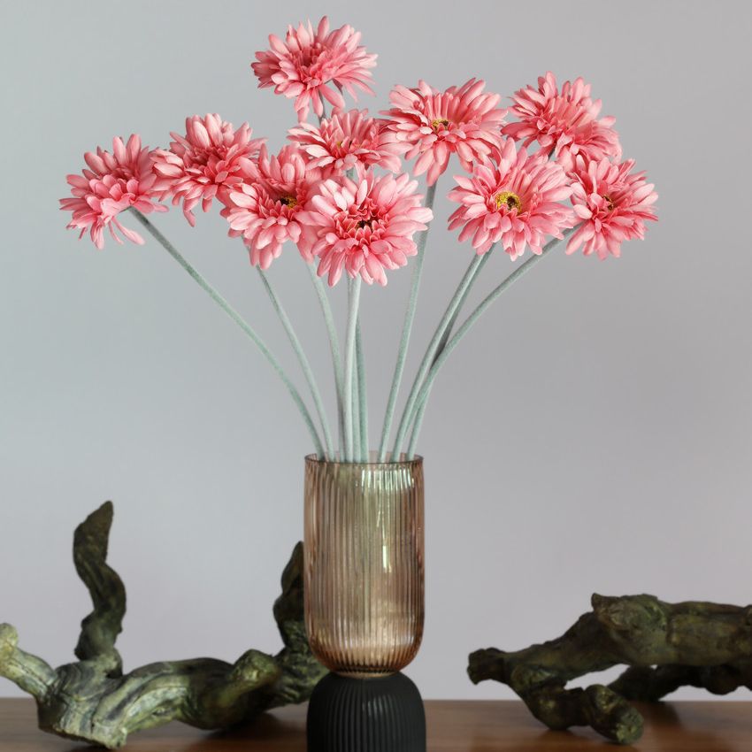 Artificial flowers, silk flowers, gerbera daisies, African daisies, decorative ornaments, home gardening, pet scene arrangement, artificial flowers, annual and biennial flowers Application Scenario