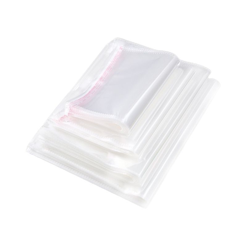 opp self-adhesive bag transparent clothing packaging bag, thickened large flat-mouth bag 8*15, custom printing Item Picture