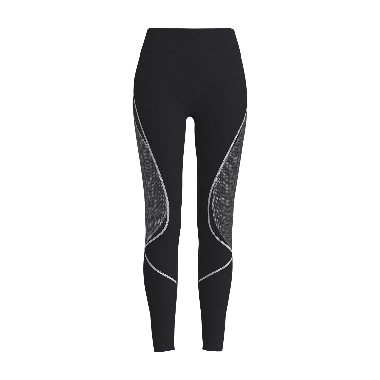 Cross-border European and American high-waisted color-blocking mesh yoga pants, women's hip-lifting running sports pants Application Scenario