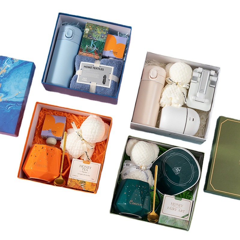 Business gifts and souvenirs for company opening, New Year's Day, insulated cups, umbrellas, gift boxes, sets of handicrafts, creative gifts and gift boxes Item Picture