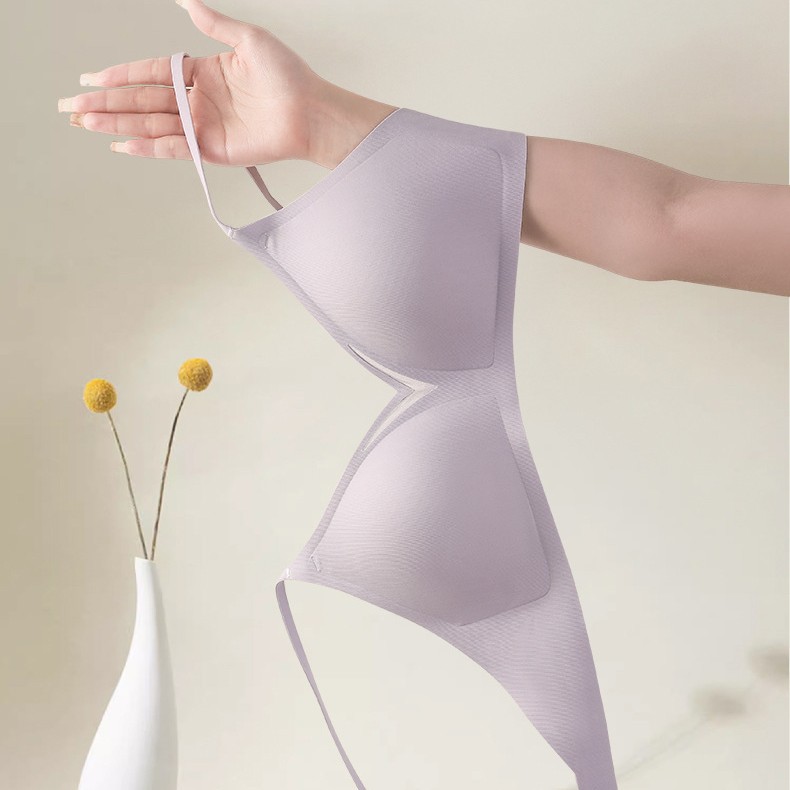 Summer thin, seamless lingerie, no steel rings, small chest, beautiful back, tapering, anti-sagging, thin shoulder straps, comfortable bra for women Application Scenario