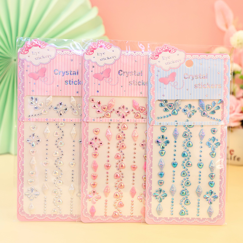 New beauty DIY diamond stickers, scene stickers, girlish fun decorations, shiny crystal stickers, handicrafts, creative gifts Specification image