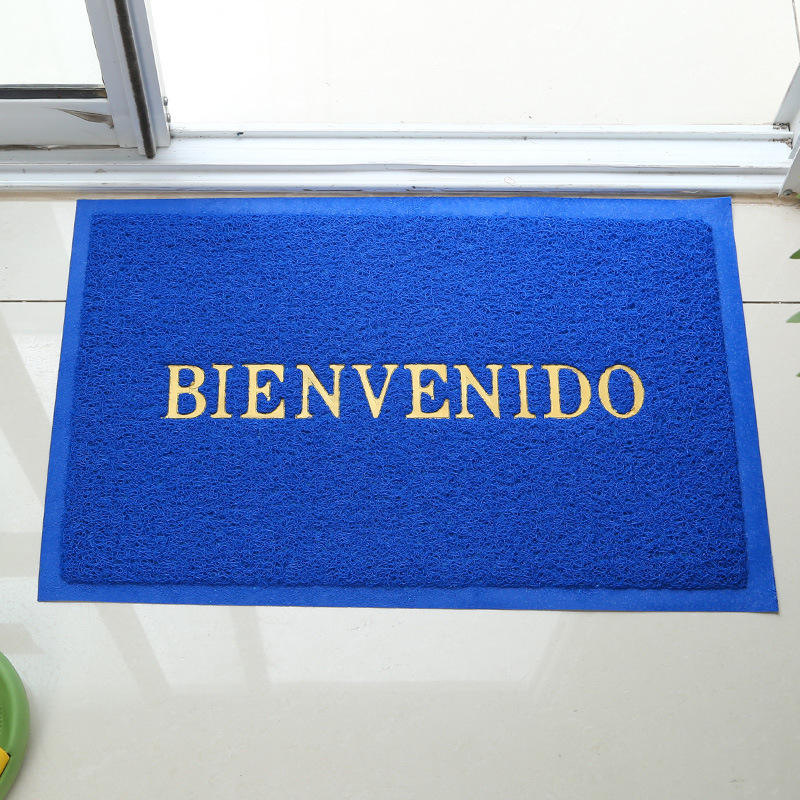Western-style silk loop anti-slip welcome door mat, household entrance floor mat, 1.6kg thick and wear-resistant carpet floor mat