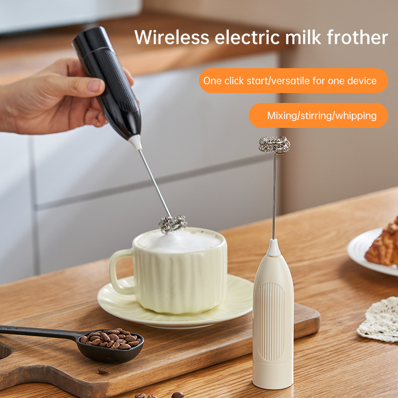 新品奶泡器四百次高速打蛋器长续航mini跨境批发家用电器厨房电器电动调奶器