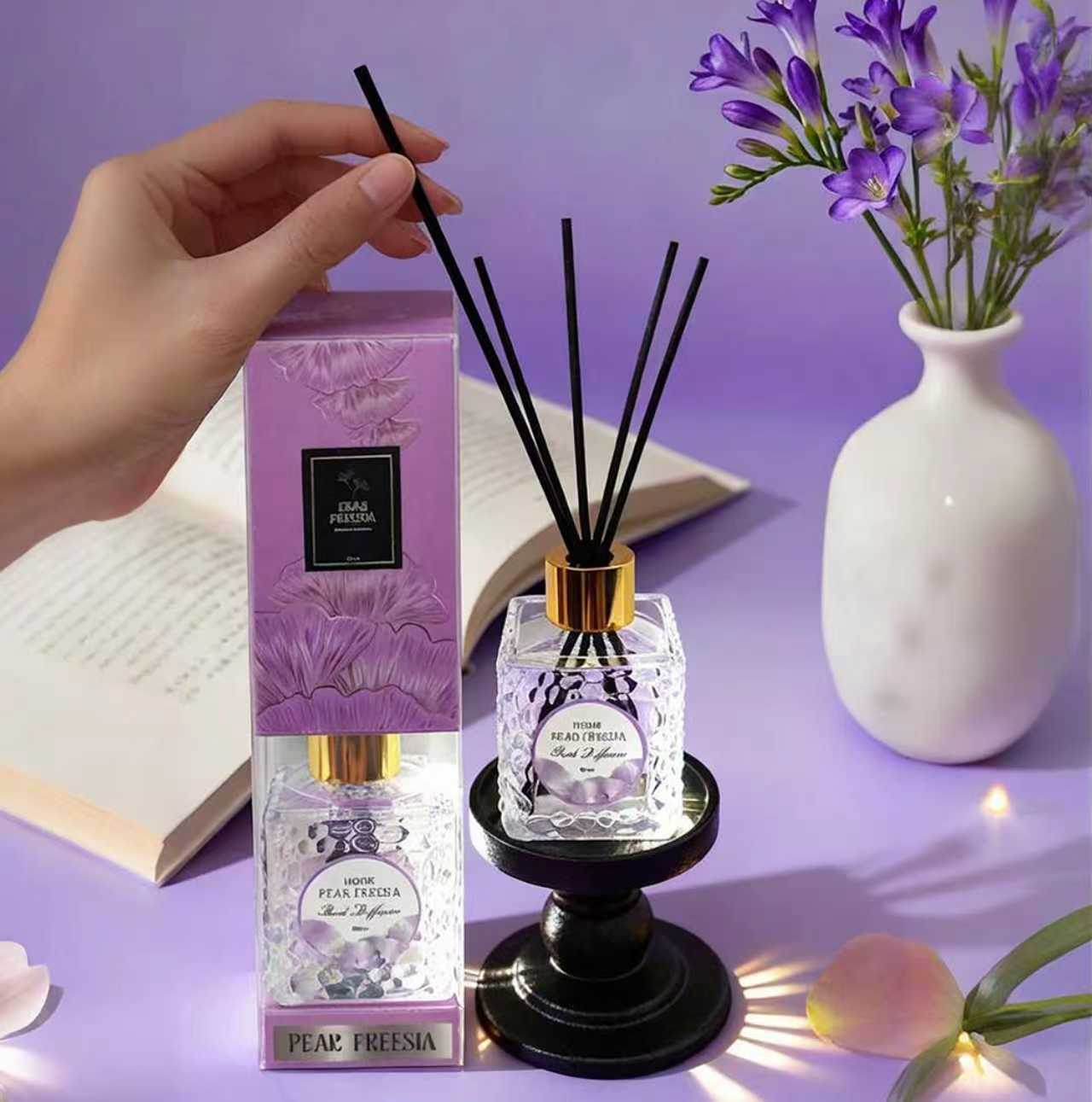 80ml aromatherapy essential oil, flameless scented rattan, home, living room, bedroom, toilet, fresh air, beauty, skin care, aromatherapy base oil Specification image