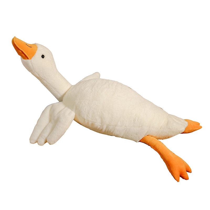 New cute flamingo plush toys, children's throw pillows, big goose figurines, sleeping companions, birthday gifts, female doll figurines, throw pillows Item Picture