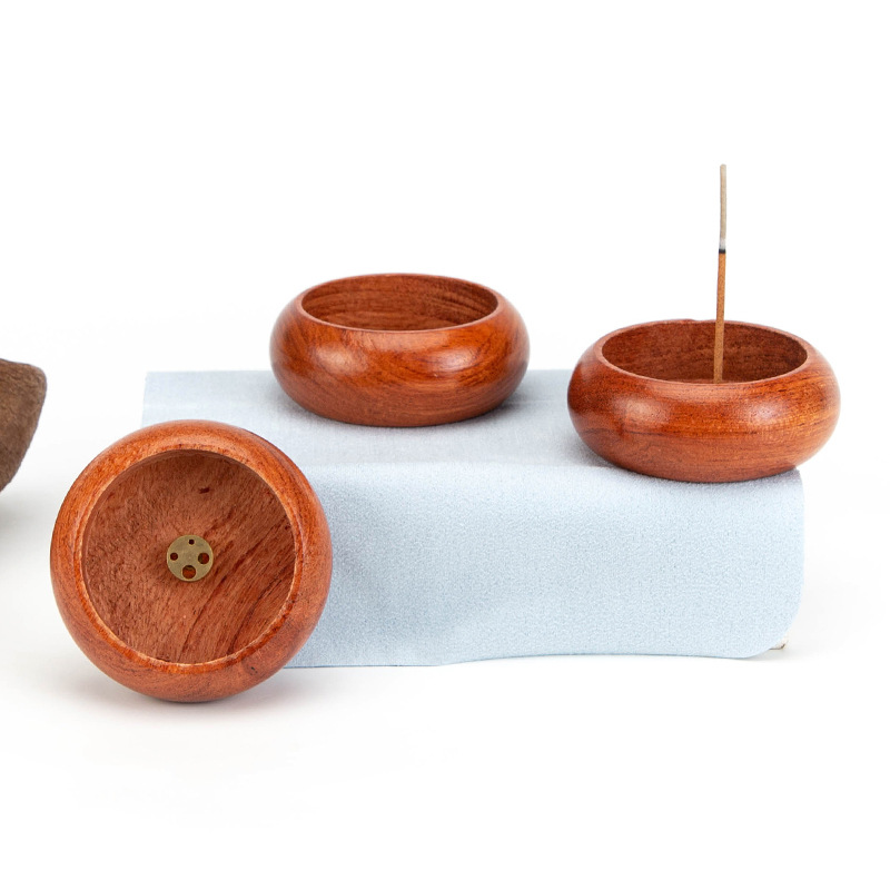 Incense burner, incense stick, incense holder, horizontal incense, copper incense holder, solid wood, rosewood, ebony, mini incense burner, sandalwood, agarwood, small incense holder, handicraft gift Specification image