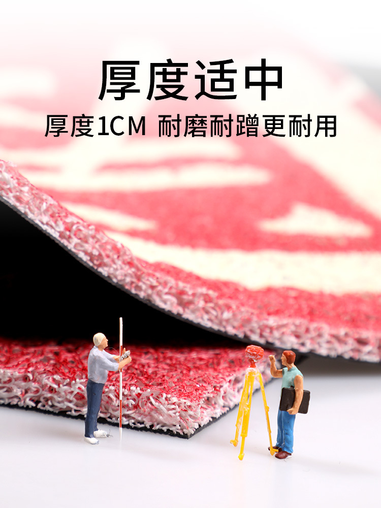 The Chinese-style floor mat for the entrance door is dirt-resistant and anti-slip. The floor mat for the foyer is a popular household door mat for rubbing against the ground Specification image