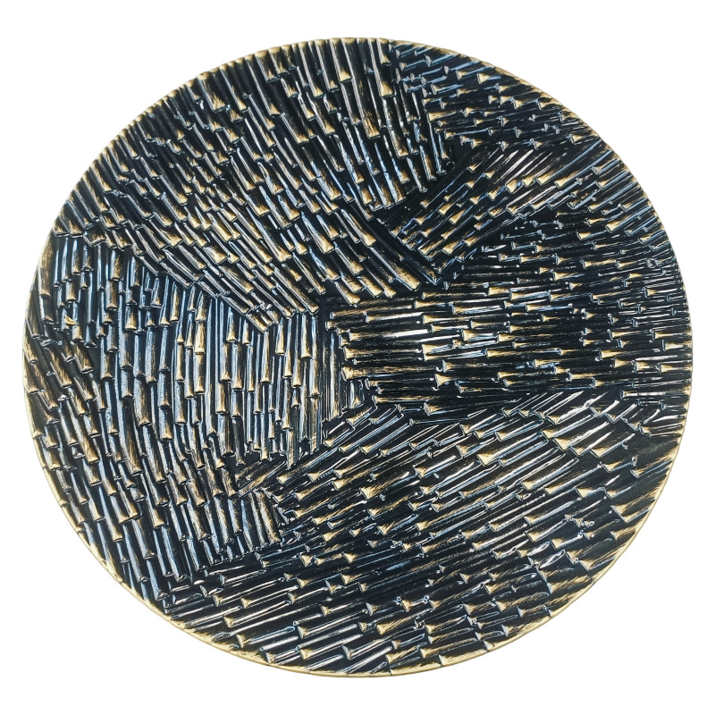 Customized melamine tableware for foreign trade factories, hotel and commercial use, retro style, high-end feel, pad plates, handicrafts and gifts Specification image