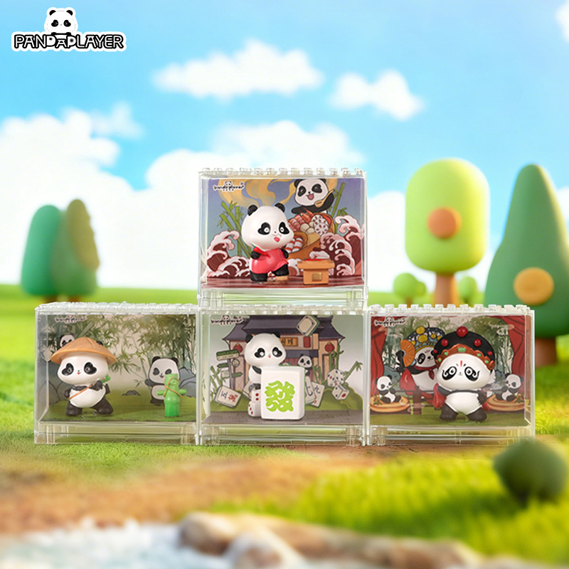 创意熊猫微观武功小摆件互动治愈可爱风桌面装饰品送朋友生日礼物工艺品微景观详情图4