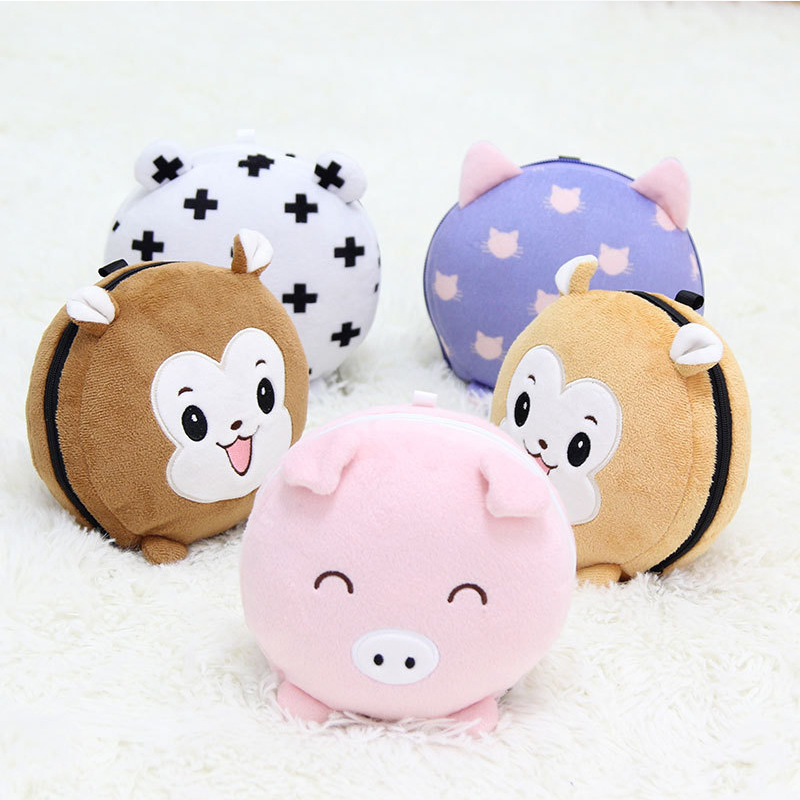 Cross-border multi-functional eye mask and neck pillow sleep wonder 2-in-one cartoon cute storage eye mask and neck pillow set Specification image