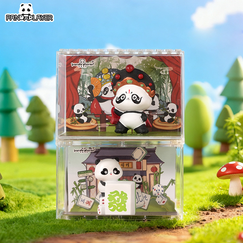 创意熊猫微观武功小摆件互动治愈可爱风桌面装饰品送朋友生日礼物工艺品微景观详情图2