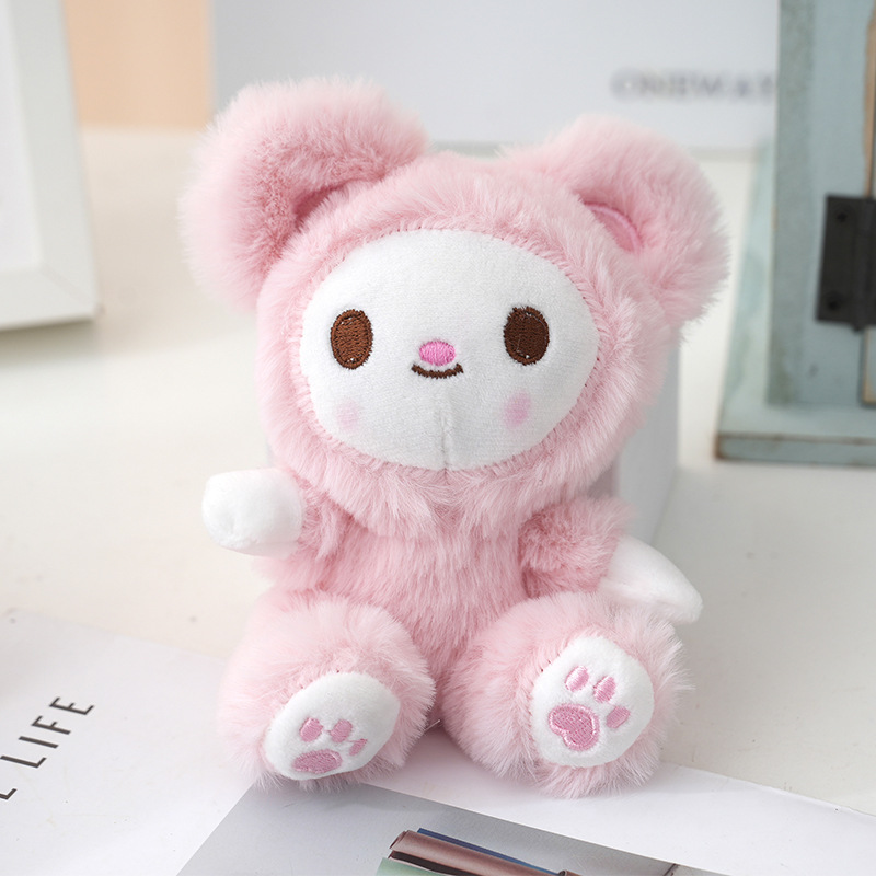 Wholesale of cute and adorable baby bear plush pendants, bags, keychains, dolls and toys details Picture